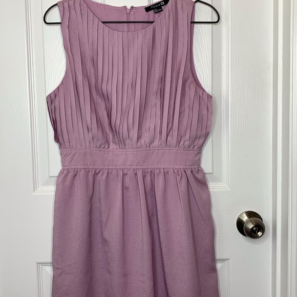 Forever 21 Lilac Purple Mini Dress Sz Small - Picture 7 of 10